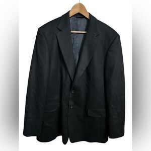 Brooks Brothers 346 Sport Coat Blazer 100% Cashmere Black Jacket 45R Two Button